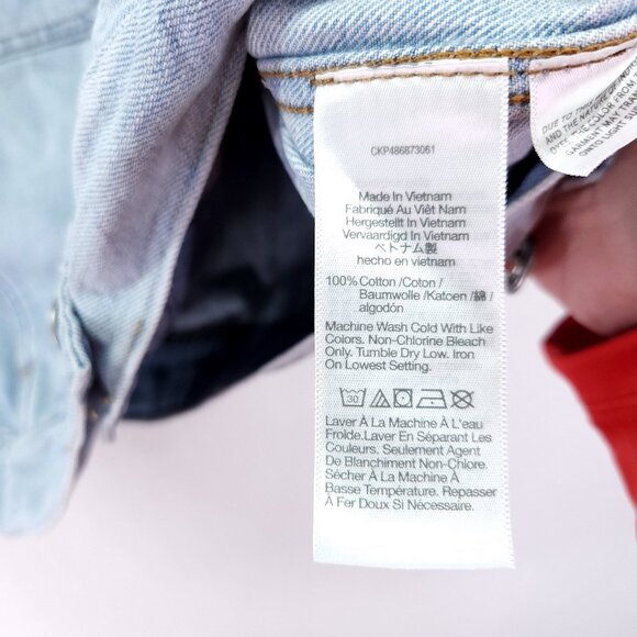 Madewell Denim Boxy Vest in Fitzgerald Wash Size Medium - Picture 7 of 15